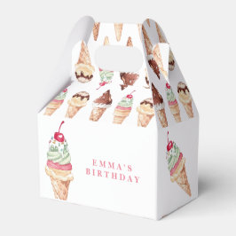Eiscreme Girl BirthdayFavor Box Geschenkschachtel