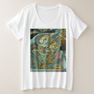 Eiscreme Große Größe T-Shirt