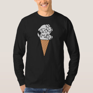 Eiscreme Große Pyrenäen Hund T-Shirt
