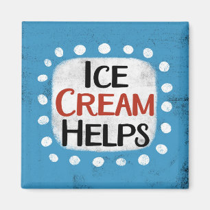 Eiscreme hilft Kühlschrank Magnet