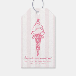 Eiscreme-Hochzeit Verlobung Geschenkanhänger
