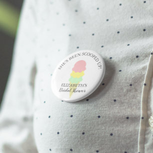 Eiscreme-Hochzeitsdusche Button
