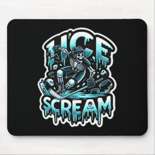Eiscreme-Hockey-Kostüm Lustiges Halloween Mousepad