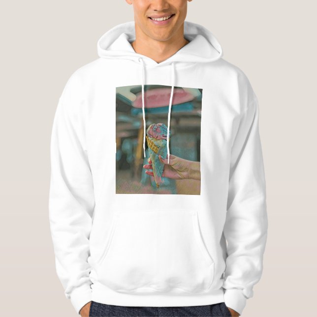 Eiscreme Hoodie (Vorderseite)