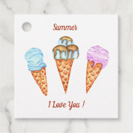 Eiscreme I Liebe Sie Niedlichen Sommer Geschenkanhänger