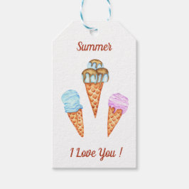 Eiscreme I Liebe Sie Niedlichen Sommer Geschenkanhänger