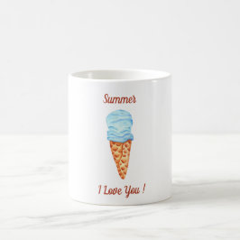 Eiscreme I Liebe Sie Niedlichen Sommer Kaffee Tass Kaffeetasse
