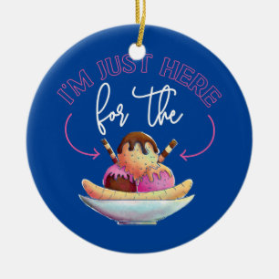Eiscreme Ich bin nur für die Keramik Ornament