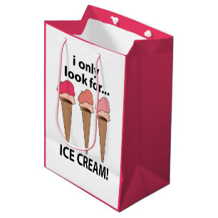 Eiscreme Ich Suche Nur Nach Eiscreme Mittlere Geschenktüte