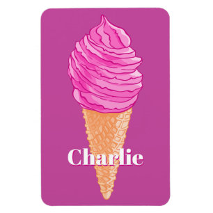 Eiscreme-individuelle Name und Farbmagnet Magnet