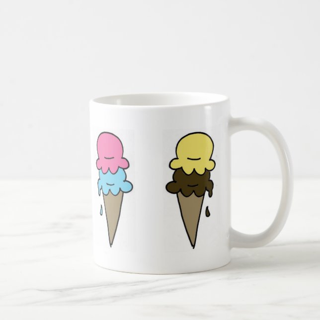 Eiscreme-Kaffee Kaffeetasse (Rechts)