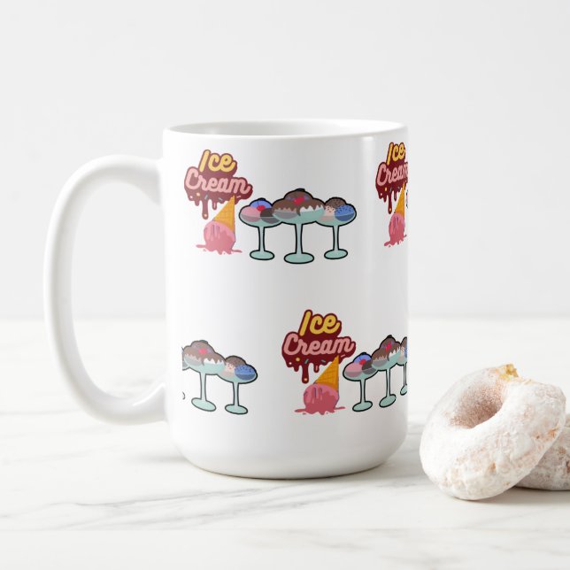 Eiscreme Kaffeetasse (Mit Donut)