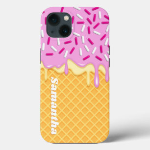 Eiscreme Kawaii Waffle Cone Popsicle Case-Mate iPhone Hülle