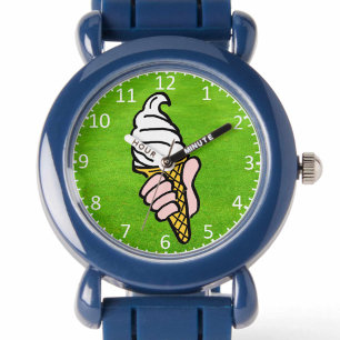 Eiscreme-Kegel-Design Armbanduhr