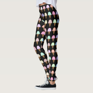 Eiscreme-Kegel-Leggings-einzigartige Leggings
