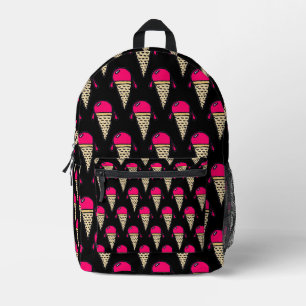 Eiscreme-Kegel-Muster Bedruckter Rucksack