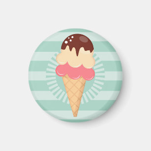 Eiscreme-Kegel - niedliches Magnet