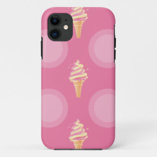 Eiscreme-Kegel rosa iPhone 11 Hülle
