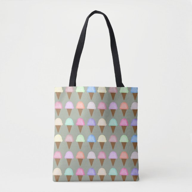 Eiscreme-Kegel-Taschen-Taschen-helles buntes (Vorderseite)