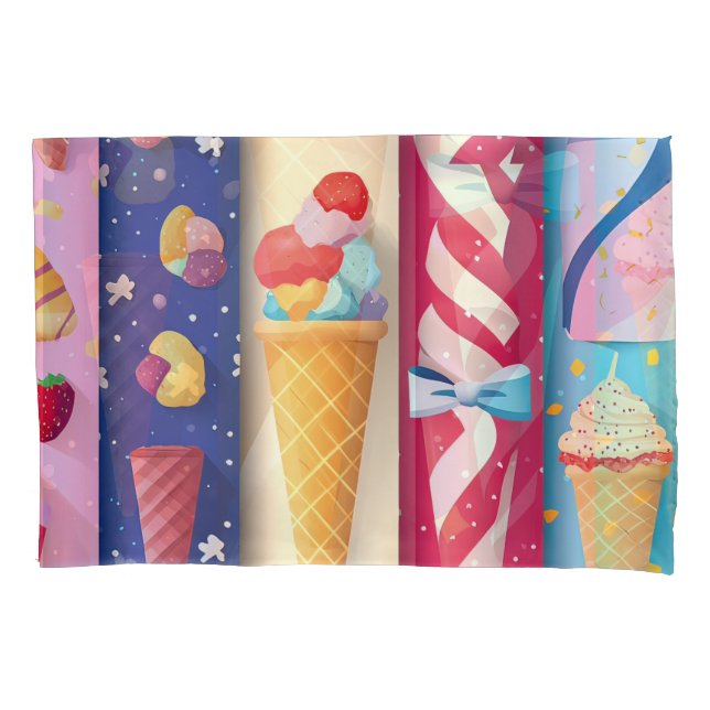 Eiscreme Kissenbezug (Vorderseite)