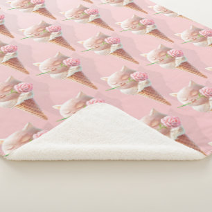 Eiscreme Kitty - Rosy & Dreamy Sherpadecke