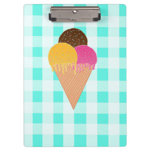 Eiscreme Klemmbrett