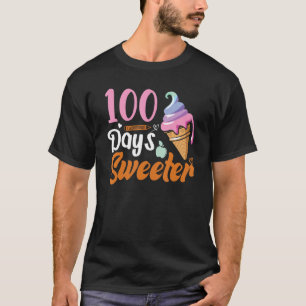 Eiscreme-Kone 100 Tage Schullehrer Mädchen B T-Shirt
