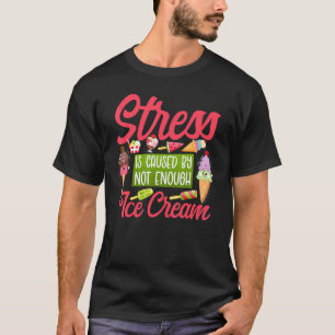 Eiscreme-Kone-Popsikelstress wird verursacht durch T-Shirt