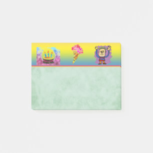 Eiscreme-Kone-Post-It-Notes Post-it Klebezettel