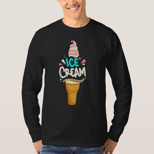 Eiscreme-Kone - Sommerferien Eiscreme T-Shirt (Vorderseite)