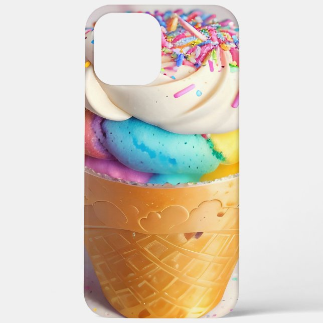Eiscreme-Kone-Sprinklen Case-Mate iPhone Hülle (Rückseite)