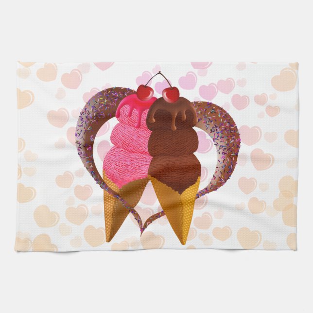 Eiscreme Küchentuch (Horizontal)