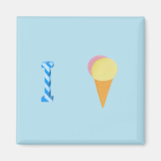 Eiscreme-Kühlschrankmagnet Magnet (Vorne)
