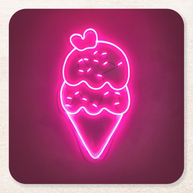 Eiscreme Kunst, Dichtung und Musik Rechteckiger Pappuntersetzer (Vorderseite)