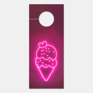Eiscreme-Kunst Erdbeereis-Clip-Art-Malerei Türanhänger