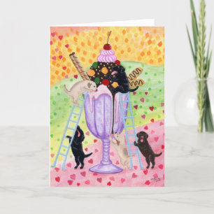 Eiscreme-Labradore Karte