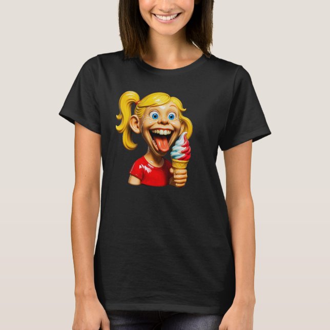 Eiscreme Lach T-Shirt (Vorderseite)