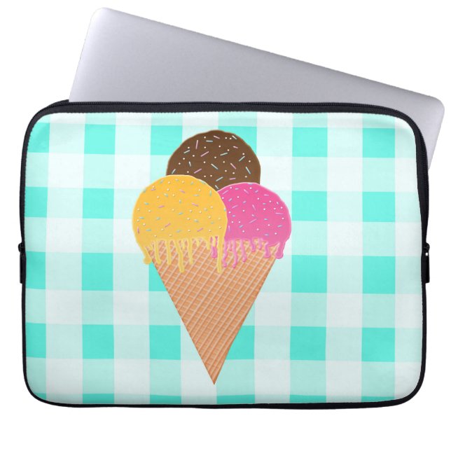 Eiscreme Laptopschutzhülle (Vorderseite)
