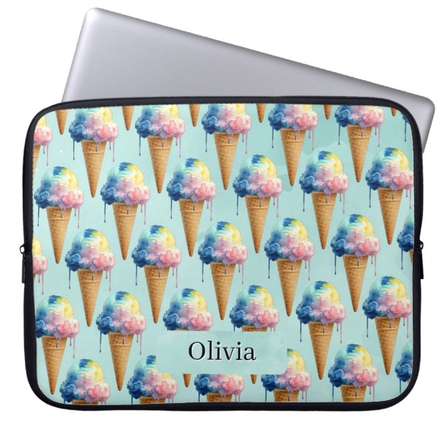 Eiscreme Laptopschutzhülle (Vorderseite)