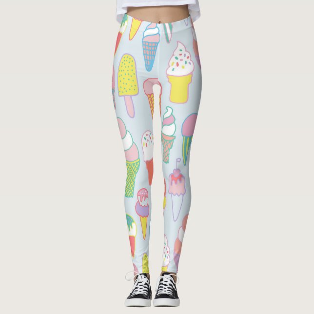 Eiscreme-Leggings Leggings (Vorderseite)
