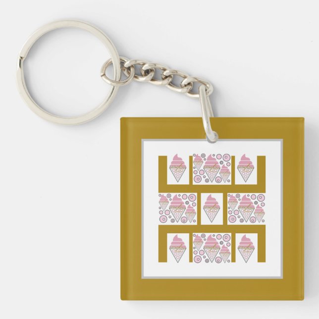 Eiscreme-Legierung in Karamelll Schlüsselanhänger (Vorderseite)