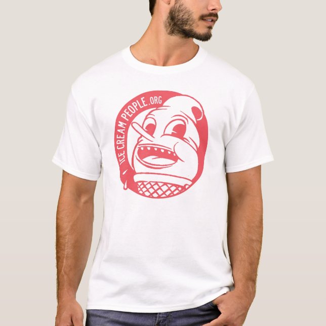 Eiscreme-Leute "Retro Logo " T-Shirt (Vorderseite)