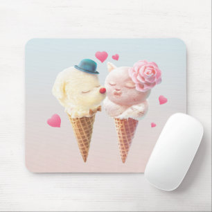 Eiscreme-Liebe Mousepad