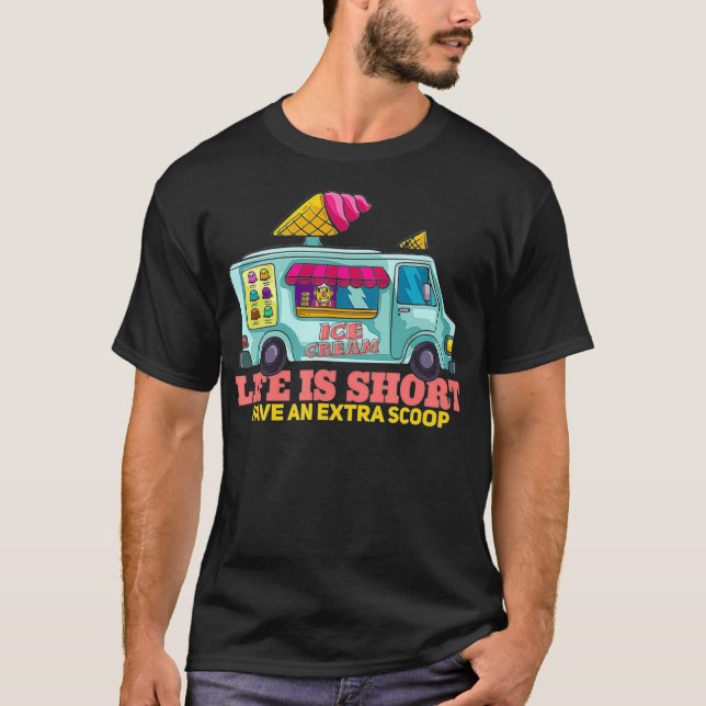 Eiscreme LKW-Geschenk Eiscreme Fahrer  T-Shirt (Vorderseite)