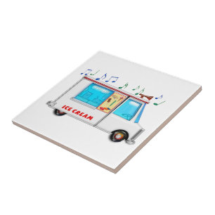 Eiscreme-LKW mit Musik Fliese