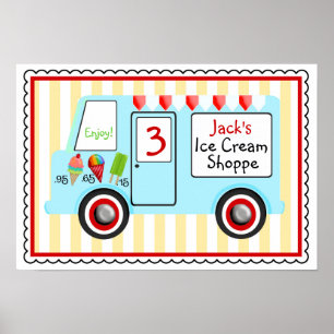 Eiscreme-LKW-Plakat - Boys Poster