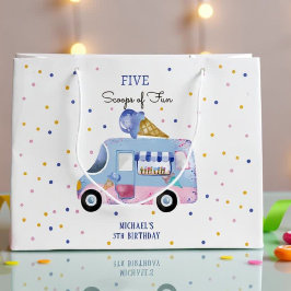 Eiscreme-LKW-Scoops für lustigen Kindergeburtstag Große Geschenktüte