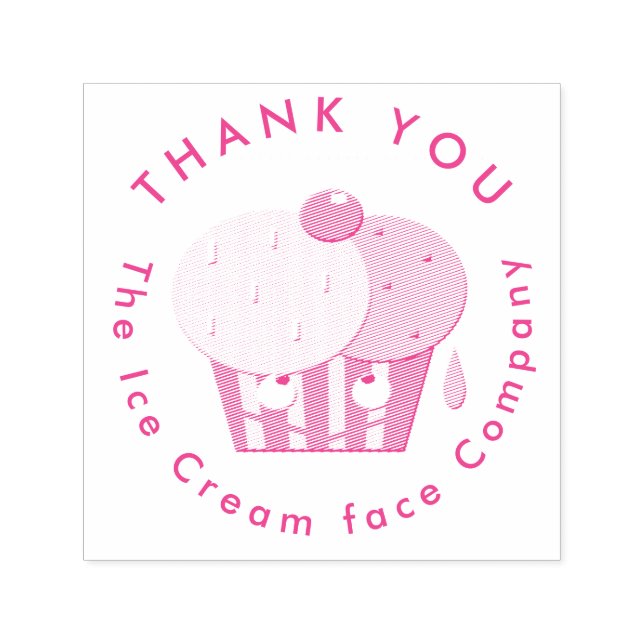 Eiscreme-Logodesign Permastempel (Design)