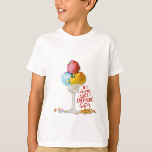 Eiscreme macht alles besser Teenager T-Shirt