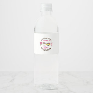 Eiscreme macht aus Ihrem eigenen Party Wasserflaschenetikett